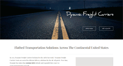 Desktop Screenshot of dynamicfreightcarriers.com